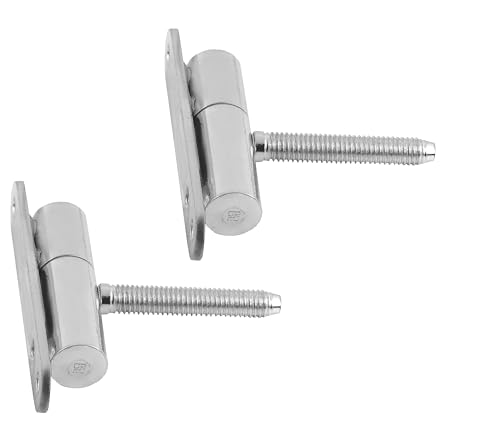 Gedotec Scharniere - Renovier-Bänder Türscharniere Metall verzinkt | 2 Stück Türbänder zum Aufschrauben - einbohren | MADE IN GERMANY | Türscharniere für Holztüren und Holztürstöcke | Einbohrbänder