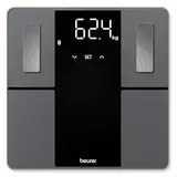 Beurer BF 500 Diagnosewaage mit Bluetooth und App, digitale Körperfettwaage mit 180 kg Tragkraft, Analysewaage zur Messung von Körperfett, Muskelanteil, Kalorienbedarf etc., XL-Display