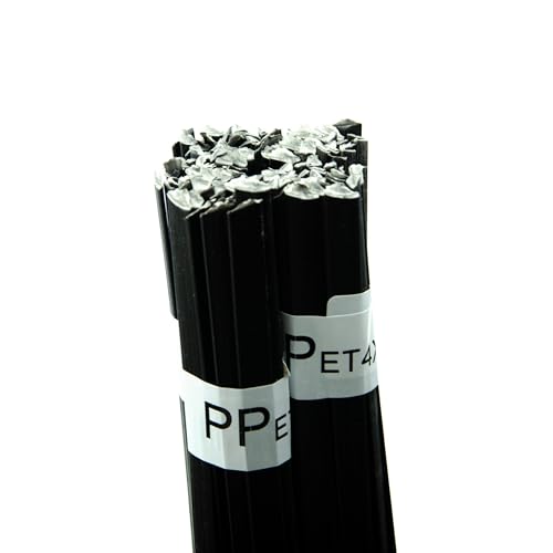 Rosfix PP-ET4X – Schweißdraht für Kunststoff | 42 cm Länge, Schwarz, 100g | Zersetzertanks, Lampen, Gehäuse, Innenteile | Kunststoff-Schweißmaterial