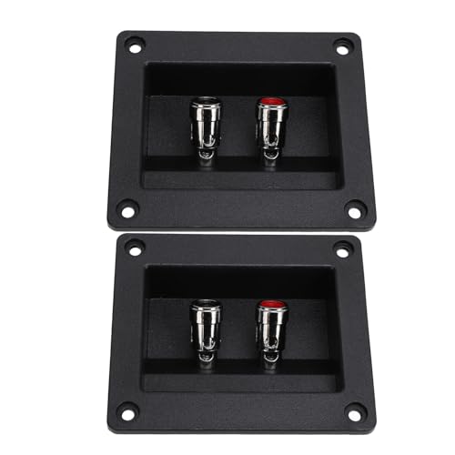 2PCS Lautsprecher Box Terminal Subwoofer Box Terminal Cup Feder Geladene Jacks Doppel Bindende Post Lautsprecher Terminal Platten Auto Wohnmobil Boot