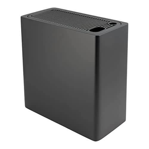 Rockingham Forge Universal-Messerblock, extra großer Aufbewahrungsblock mit 28 Schlitzen, schwarz, KB-6824BK