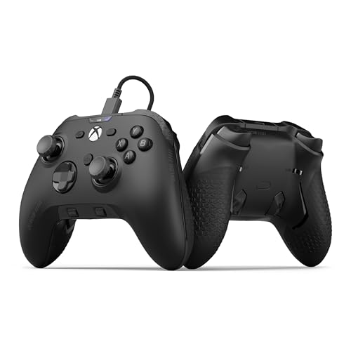 Scuf VALOR PRO Xbox-Performance-Controller mit Kabel – Anpassbare Rücken-Paddles, Sofort-Triggern, Hall-Effekt-Daumenstifte, Audio-Steuerungen, Xbox Series X|S, Xbox One – Schwarz