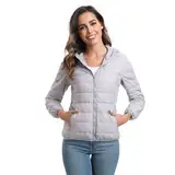 Teemie Damen Steppjacke Leichte Übergangsjacke Jacke Daunenjacke Daunen Lightweight Daunenoptik Für Frauen Parka Funktionsjacke Mit Kapuze S