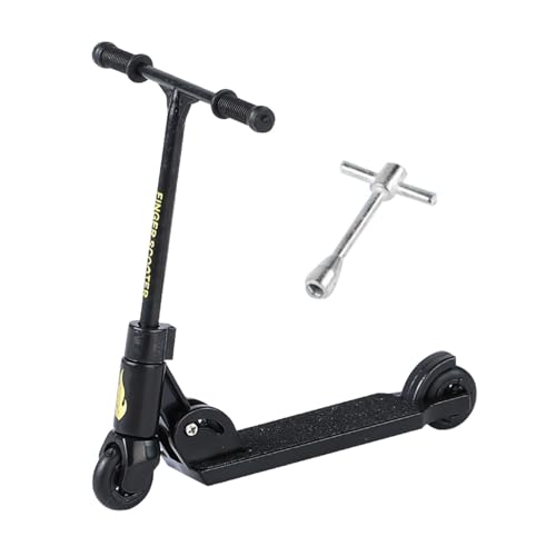 Finger Scooter - meni Foldable Stunt Scooter Toy | Fun Interactive Fingerboard Sport Toy for Kids & Adults, Tiny Metal Trick Scooter for Skate Park Simulation, Hand Skateboarding, Desk Toy