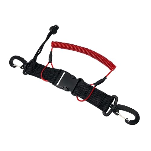 SRJQXH Spring Coil Spiralkabel, Eingebauter Stahldraht Tauchen Lanyard, mit Haken Spiralkabel Tauchen, Leuchtend Rotes Tauchzubehör, Dient Dazu, den Verlust der Tauchkamera zu Verhindern