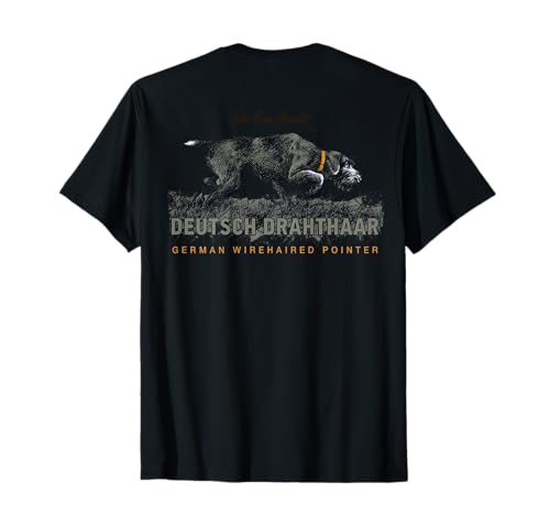 Deutsch Drahthaar Jagdhund T-Shirt Buckel T-Shirt