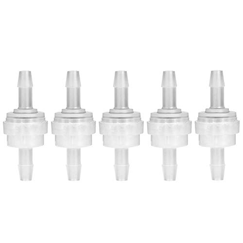 Nimoa 5PCS Einweg Kunststoff-Rückschlagventil für die Wasseraufbereitung (5mm)