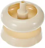 Rayher 22447000 Perlenmühle mit Aufreihnadel, 7 x 7 x 6,5cm, zum schnellen Auffädeln von Perlen, Beige