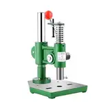 YOPNDFR Manuelle Handpresse, Dornpresse mit arbeitssparender Feder, max. Druck 350 lb/160 kg, for Befestigen von Nieten, Ösen, Knöpfen, Stanzen, grüne Lederdornpresse aus Gusseisen