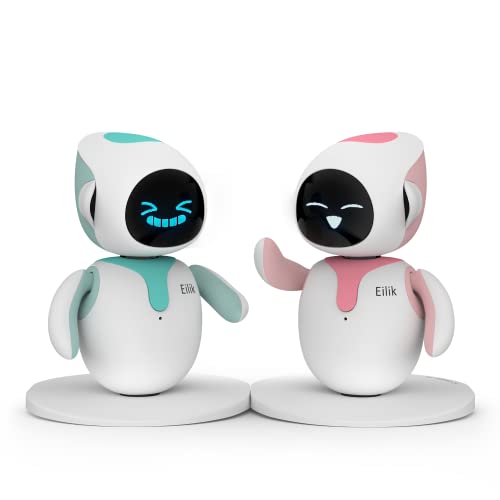 Energize LAB Eilik intelligenter Schreibtisch Roboter | für Kinder & Erwachsene, mit Emotionen Interaktionen und Animationen, Spielzeug Unterhaltung Begleiter Haustier Robot Persönlicher Assistent