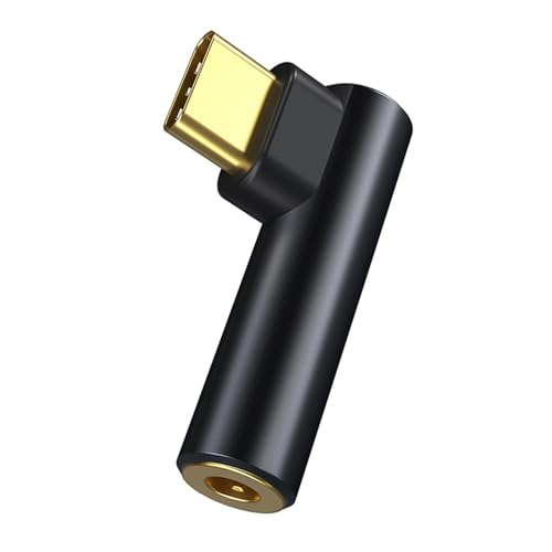 USB C zu 3,5-mm Kopfhörer Adapter,Kopfhörer Adapter USB Typ C auf 3,5mm Klinke Audio Aux Adapter,kompatibel mit Galaxy S Serie,P40/P30/Mate 30,xiaomi,OnePlus,Schwarz