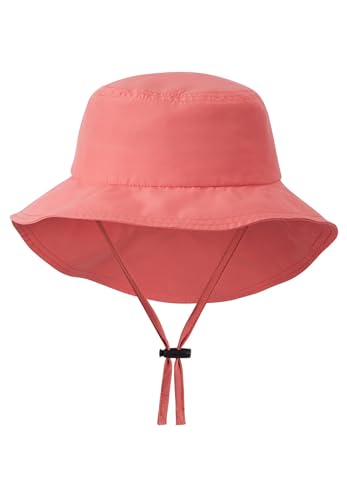Reima Sonnenhut Rantsu mit breiter Krempe und Schnellverschluss für optimalen Sonnenschutz für Kinder. Aus 100% Polyester und mit UV-Schutzfaktor 50 Misty Red 52