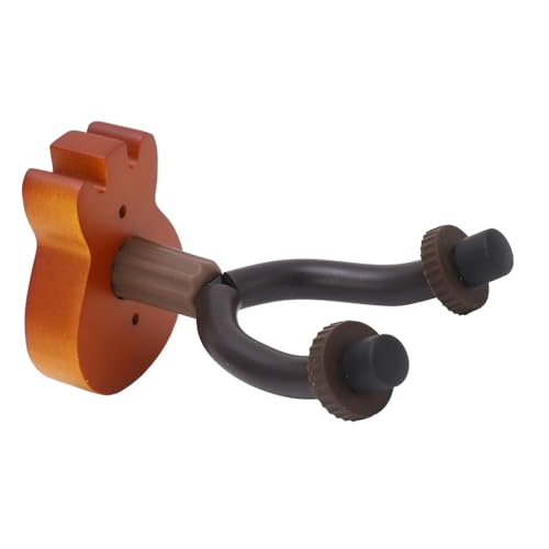 Gitarren-Wandhalterung, Buchenholz, Eisen und Gummi, Gitarrenhalter-Haken, Wandmontierter Gitarrenhaken, Gitarrenzubehör für Heim-Musikinstrumentengeschäfte