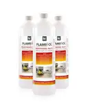 Höfer Chemie Bioethanol 96,6% Premium 3 x 1 L - Ethanol für Tischkamin, Kamin & Gartendeko für Draußen - Rauch- und Rußfrei - Aus Mais & Zuckerrüben