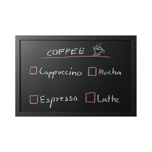Bi-Office, Blackboard Back2Chalk Essentials, Kreidetafel mit Schwarz Matt MDF Rahmen, 60x40cm