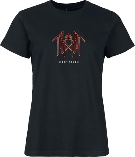 Sleep Token Worship Glyphs Frauen T-Shirt schwarz 3XL 100% Baumwolle Band-Merch, Bands, Nachhaltigkeit