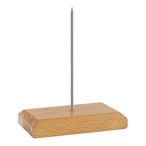 GRÄWE Zettelspießer Memo Halter Spike Papier Spike, Notizspikes, Zettelhalter Bon Aufspießer für Rechnung Zettel Note Papier Beleg, Kassenzettel aufbewahrung, Bürobedarf, abschraubbarer Dorn