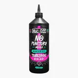 Muc Off No Puncture Hassle Tubeless Sealant Reifendichtmittel, 1 l - Hochwertiges Reifendichtmittel für Schlauchlose Fahrradreifen mit UV-Tracer-Farbstoff, Dichtet Risse und Löcher Bis Zu 6 mm ab