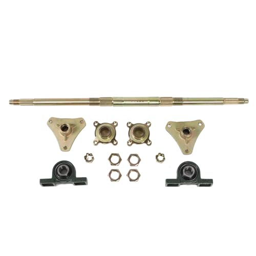 VGEBY Go-Kart-Hinterachssatz, 24-Zoll-Hinterradachsen-Montagesatz aus Metall für 50-150-CC-ATVs, Quads, Drift-Trikes