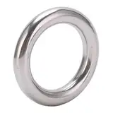 Tauchhängematte Edelstahlringe 40mm 10 Stück - Hochfeste Metallringe für Outdoor Camping, Hängematten, Zelte und Gartenausstattung