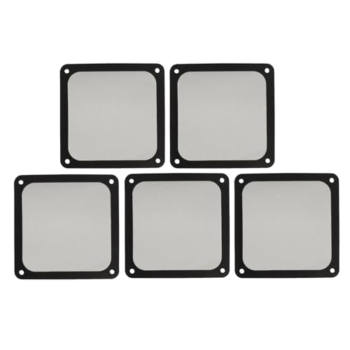 PC -Lüfterstaubnetzfilter, Computerfall Lüfterstaubfilter 120 Mm Reservierte Schraubenlöcher für PC -Fall Netzt (BLACK)