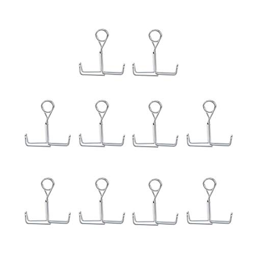 sourcing map 10Stk. Flusskontrolle Schlauchklemme flache Backe Federklemme für Labor flexibler Schlauch