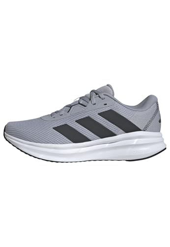adidas Herren Galaxy 7 Running Shoes Laufschuhe, Halo Silver/Carbon/Core Black, 43 1/3 EU
