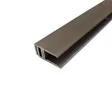 ufitec Profilsystem für Parkett- und Laminatböden - für Belagshöhen von 7-16 mm - viele Farben lieferbar (Abschlussprofil, Bronze Hell, 100 cm länge)