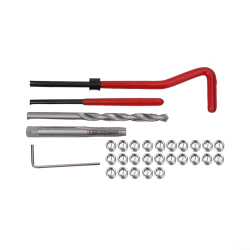 HpLive 30 Stück Gewindereparatursatz M6 x 1,0 mm, für Motorenreparatur, 6 mm beschädigte Gewinde, Edelstahl