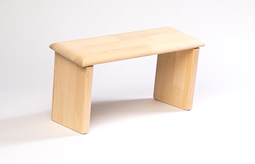 Generisch Meditationsbank - verschiedenen Höhen - Buche und Birke - handgefertigt (Birke, 42x16x23/21cm)