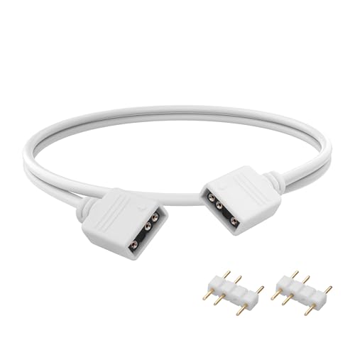 YAODHAOD 12 V 4-polig RGB 5 V 3-polig ARGB Splitter-Kabel & Verlängerungskabel (50CM, ARGB)