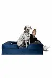 NOAH & PAW XL-Hundebett, orthopädisches großes Hundebett, Eierschalen-Memory-Schaum mit kühlendem Gel, Innenbezug, wasserdicht, maschinenwaschbar (Samt-Sofa-Kollektion)