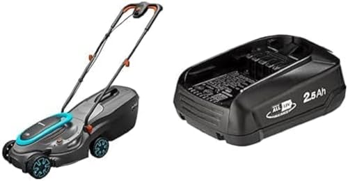 Gardena Akku-Rasenmäher PowerMax 32/18V P4A Solo + System Akku P4A PBA 18V/45 2,5 Ah