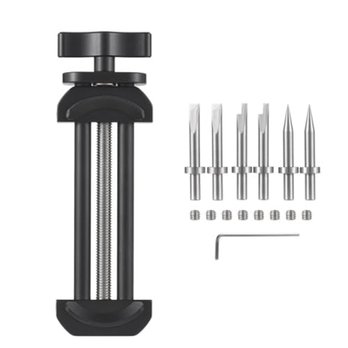 Kznifmk Kamera-Reparaturwerkzeug mit Abnehmbaren Flachen und Spitzen Spitzen für Kameraobjektive. Komplettes Objektiv-Reparaturset Aus Metall mit 6 Spitzen und 8 Schrauben