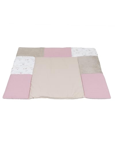 ULLENBOOM ® Wickelauflagenbezug 75x85 cm Märchenwald (Made in EU) - abnehmbarer Bezug für Wickelauflage 85x75, Baby Überzug für Wickelunterlage aus Baumwolle, Wickelbezug für Wickeltisch