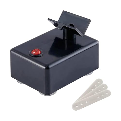 Fiauli Lackflasche Shaking Machine Nagel Lack Shaker Elektrische Farbmischer mit 3200 Shakes/min Freisprech-Vibrationsbildschirm für Kunsttattoo-Tinte Schwarz EU