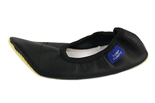 YUMP YUMPZ Softleder schwarz - Gymnastikschuhe aus Baumwolle in Gr.41