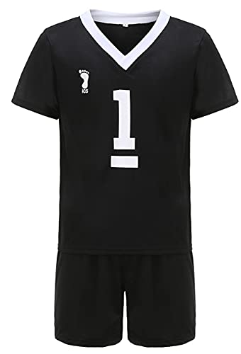Yanny Inarizaki High School Uniform Jersey Anime Volleyball Team Kostüm Miya Atsumu Sportswear Outfit Cosplay für Männer Frauen (L, Stil 1)
