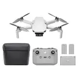DJI Mini 4K Fly More Combo, Drohne mit 4K UHD Kamera für Erwachsene, unter 249 g, 3-Achsen Gimbal Stabilisierung, 10 km Videoübertragung, autom. Rückkehr, 3 Akkus für 93 min Flugzeit, C0, QuickShots