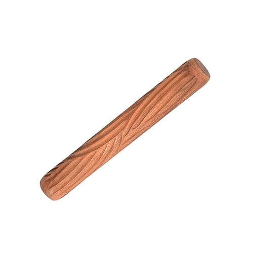 VILLCASE Geprägter Stock zum Rollen von Schlamm Rad Stifte Gitter Docker einstellbar Bausatz holzwerkzeug keramik figuren Handgemachte Keramik Keramikwerkstatt Rollstab Tondruckstange Brown