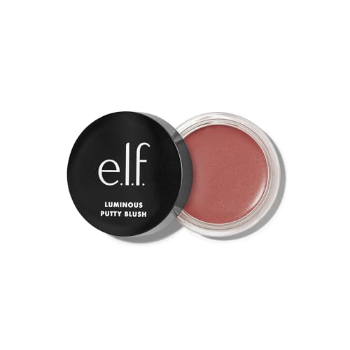 e.l.f. Luminous Putty Blush, Putty-to-Powder, Aufbaubar Mit Einem Subtilen Schimmer-Finish, Hochpigmentiert & Cremig, Vegan & Tierversuchsfrei, Belize, 10 g