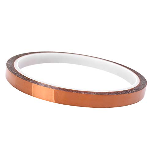 SIKUAI 1 rolle 8mm x 33m Kapton Band Klebeband Hohe Temperatur Beständig Polyimid