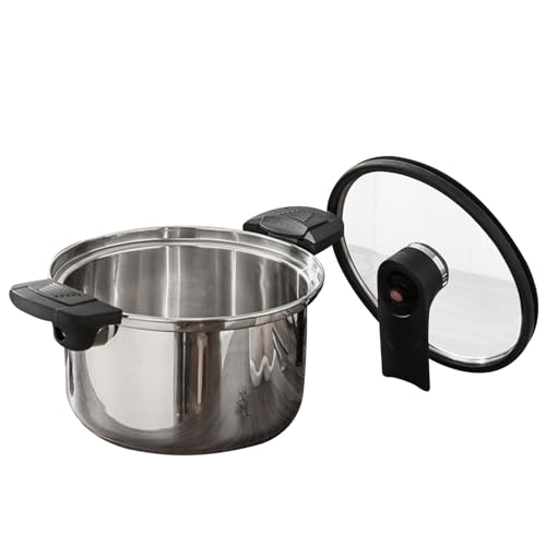 Cook Schnellkochtopf - Edelstahl Drucktopf Für Haushalt - Ergonomisches Kochgeschirr Für Effizientes Kochen Bei Familienfeiern & Treffen Mit Freunden