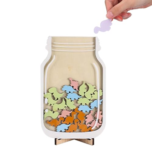 Belohnungstabelle für Kinder Klassenzimmer, Belohnungsglas Kinder, Dinosaurier Belohnungsglas, Personalisierte Belohnungssystem Kinder Verwendet für Die Kultivierung Guter Gewohnheiten Bei Kindern