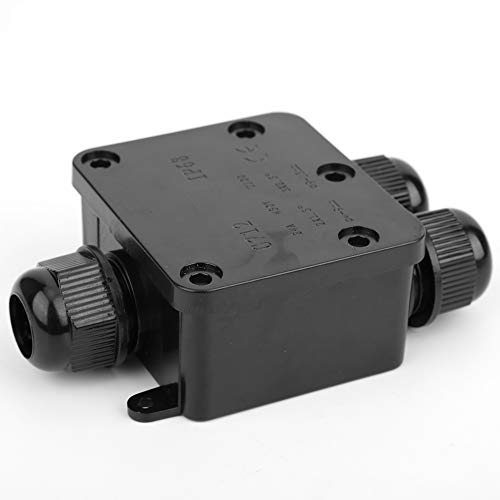 Hyuduo Kunststoffanschlussanschlussbox Praktischer Kabelstecker Box/Abdeckung IP68 Hochsicherheit Abwasserbehandlungsanlagen ABS Material