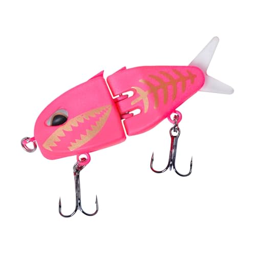 Mikrogleitköder, Multi -Glide -Köder Fischereiködergelenk, realistische Swimbait -Fischereiausrüstung, tragbarer Glidebait für Bassforellen, 60 mm
