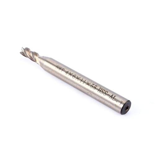 Mahl-Rotationswerkzeug, Mühlenschneider, Hochwertige HSS Gerade Shank End CNC 4 Flöte 4-12-mm-Bohrer, Reduzierung von Werkzeugänderungen, Verbesserung des Maschinellen Rhythmus,