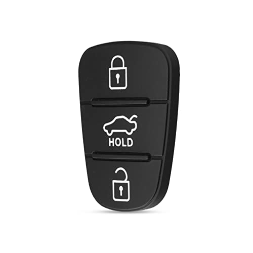 HooRLZ 3 Tasten Autoschlüssel Tastenfeld für Hyundai i10 i20 i30 ix20 ix35 Kia Rio Ceed Soul Venga Sportage Sorento Picanto, Tastenfeld Hyundai i20, Tastenfeld Hyundai i30 (1 Stück)