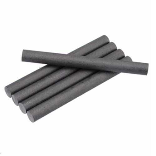 Uadme Graphit Elektrode, 5 Stück Schwarz Farbe 99,9% Graphitstab, 100 x 10 mm Carbon Rod Grafitrohstoffe für Metallurgie, Maschinen, Elektronik, Leichtindustrie