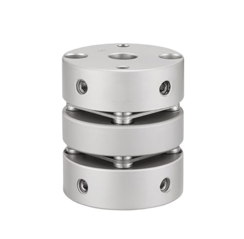Starre Kupplung, starre Klemmkupplungen aus Aluminium 1 Stück flexible Wellenkupplung Aluminium-Doppelmembranklemme for CNC-Servomotor Schrittmotor Motor verbinden(D104-L102 d(19-55))